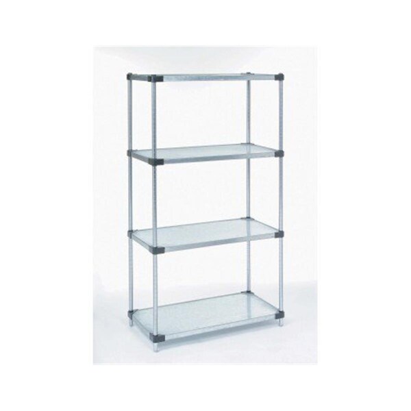 Nexel 18 x 72 x 63 in. Solid Shelf Unit- Galvanized 18726SZ - main